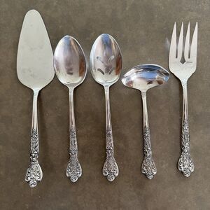 Versailles MSI Japan Stainless Flatware 5 Piece Serving Set Pie Ladle Spoon Fork